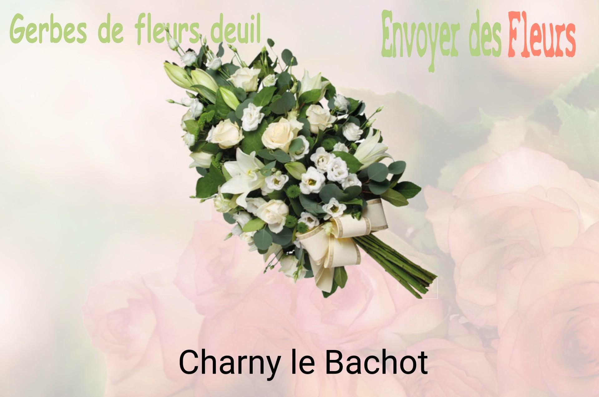 Gerbe de fleurs de deuil livrée à Charny-le-Bachot